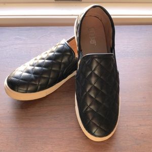 Quilted slip ons
